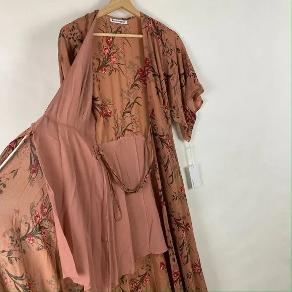 Reformation Winslow Cecile Maxi Kimono Dress XS